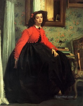 Portrait of Mlle L L James Jacques Joseph Tissot Oil Paintings